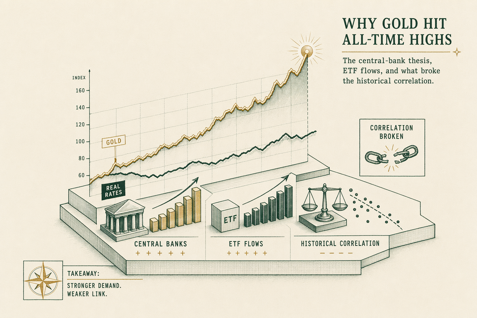 Illustration: The 2024 gold spot price decoupling