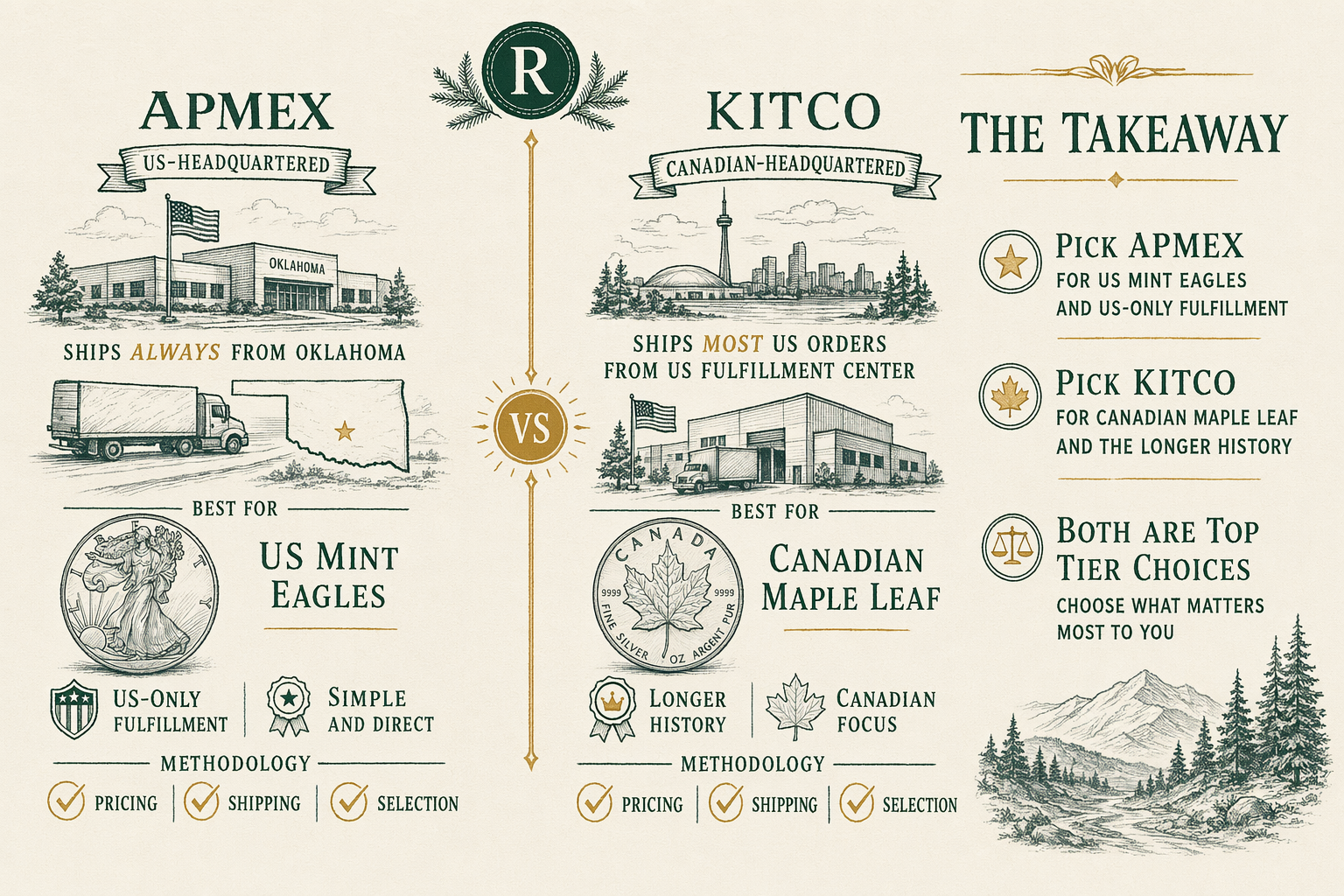 Illustration: APMEX vs Kitco