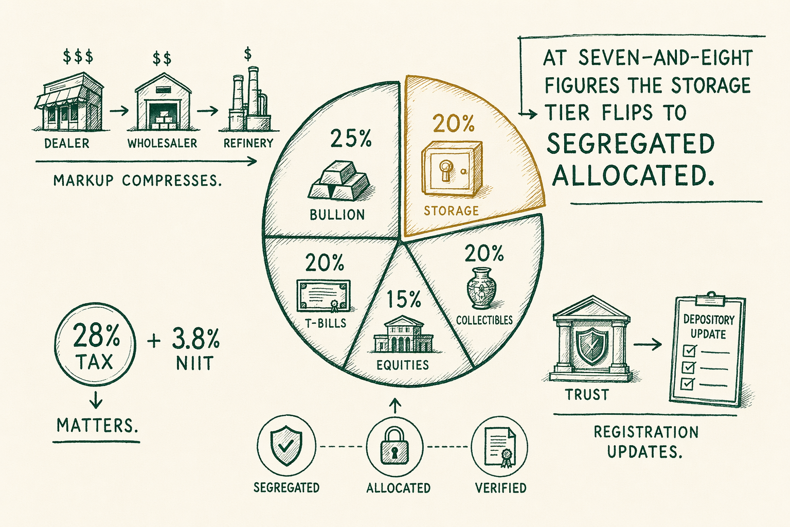 Illustration: Gold for high-net-worth investors