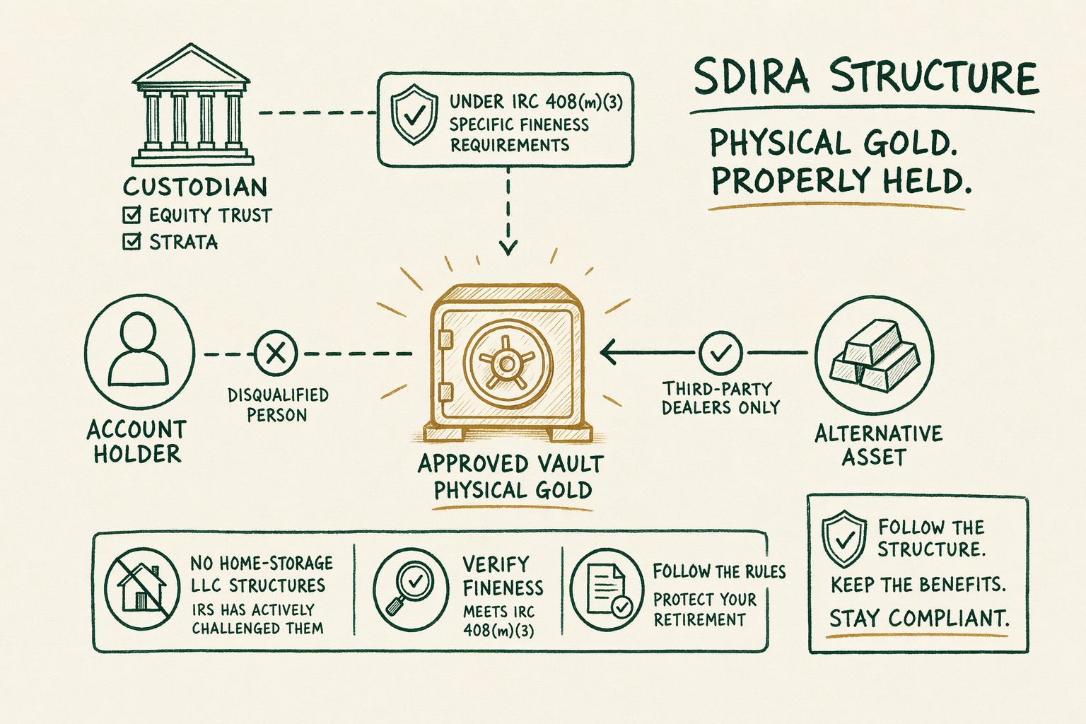 Illustration: Gold for self-directed IRA holders