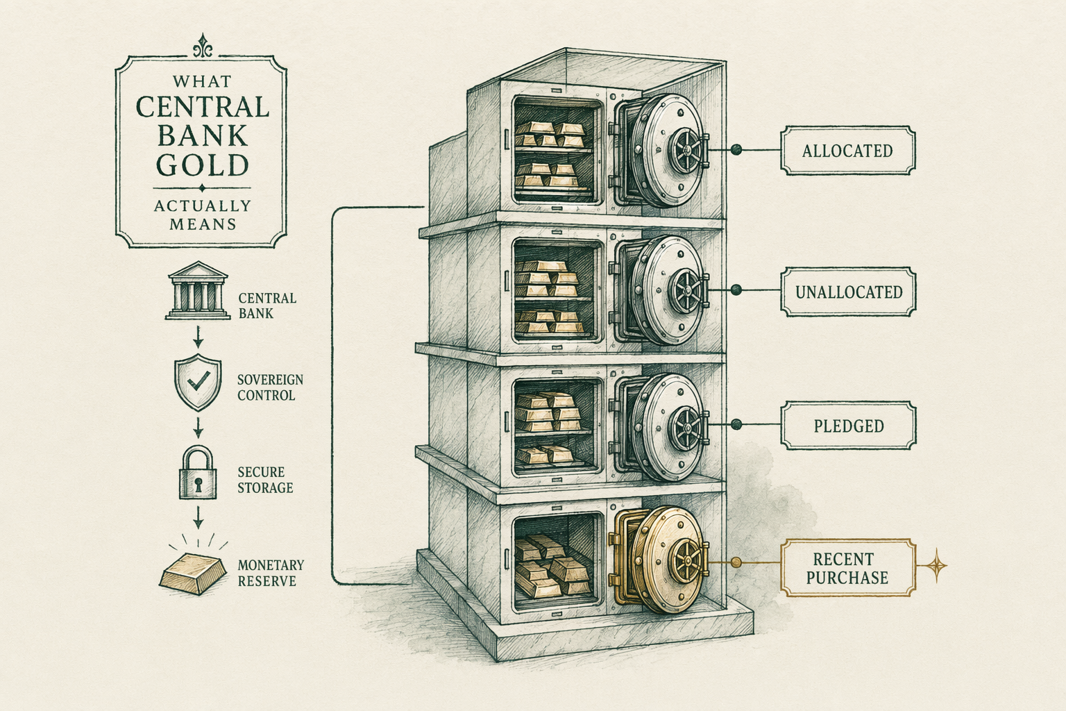 Illustration anchoring the The World Gold Council annual survey section