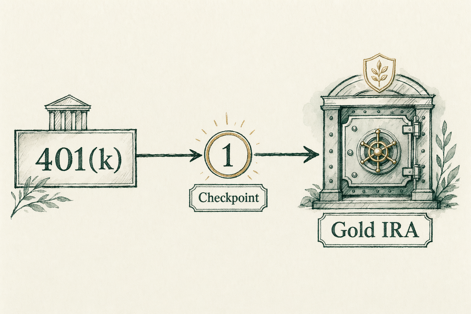 Illustration anchoring the Direct rollover from an employer 401(k) section