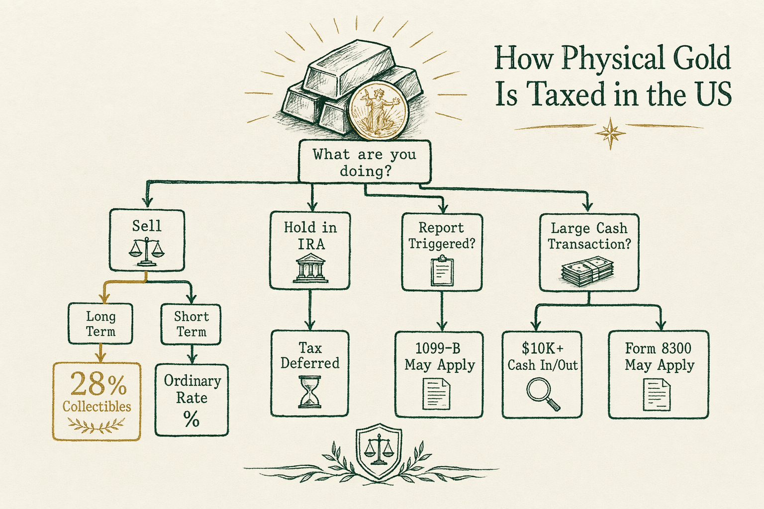 Illustration: Gold taxation in the US — the editorial primer