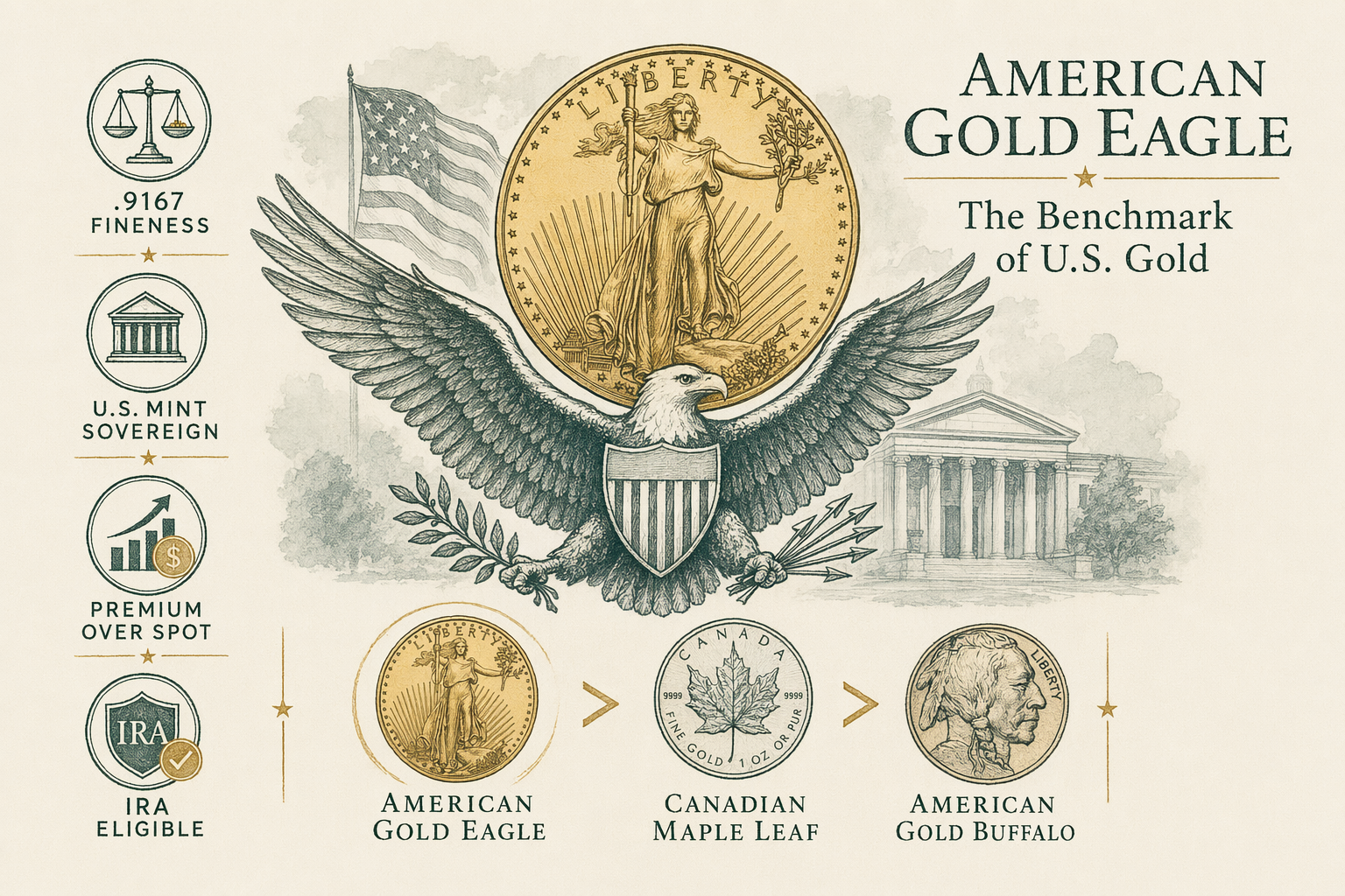 Illustration: Are American Gold Eagles the best gold coin to buy?