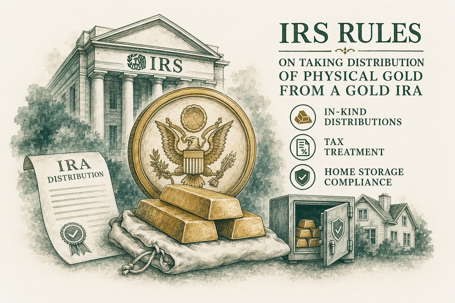 Illustration: Can I take physical possession of Gold IRA gold?