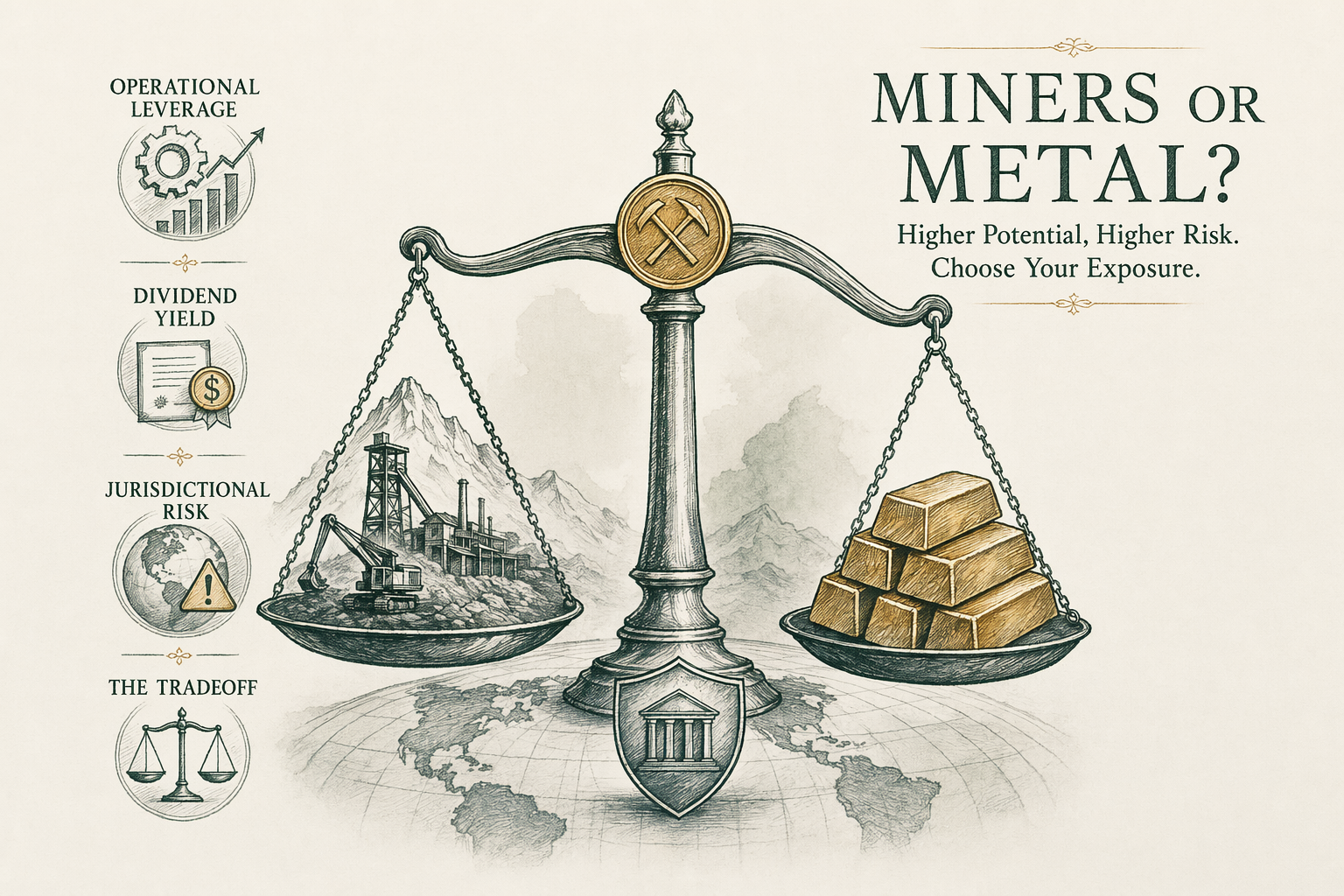 Illustration: Gold mining stocks vs physical bullion