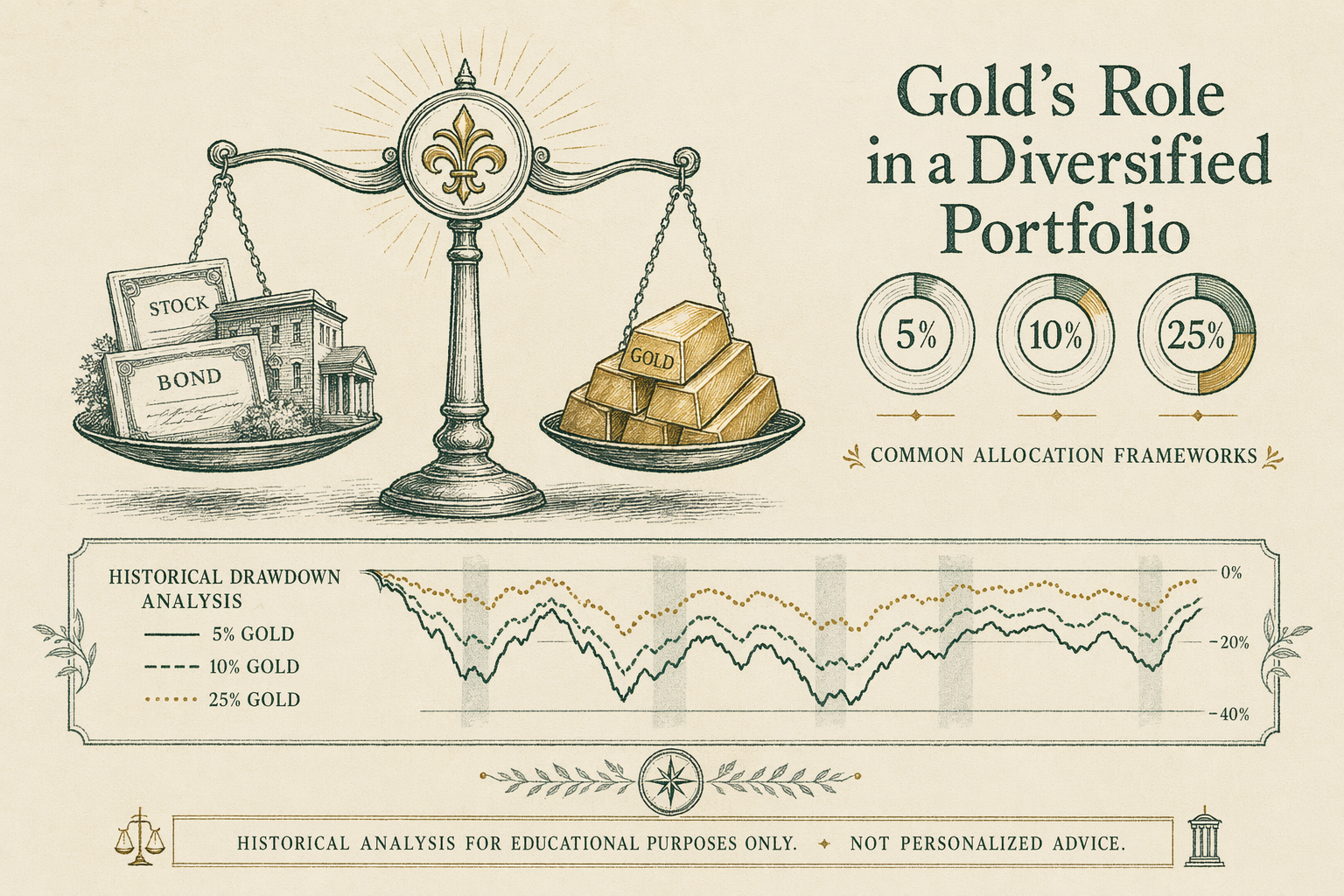 Illustration: How much gold should a portfolio hold?