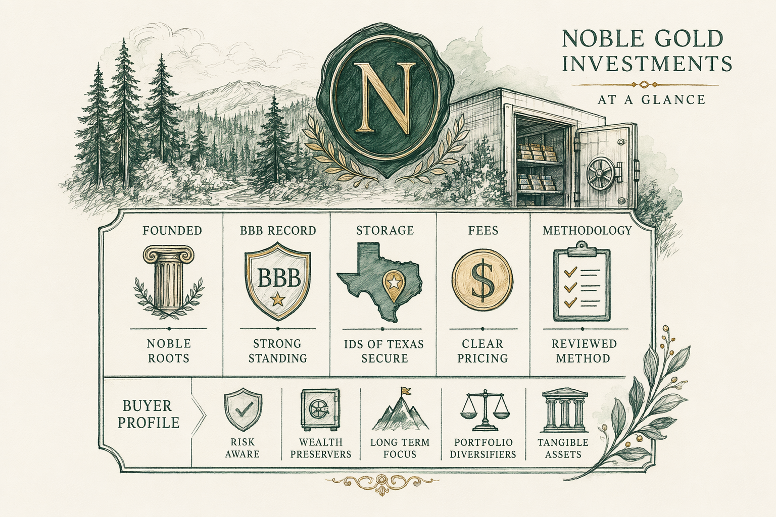 Illustration: Noble Gold Investments — editorial review