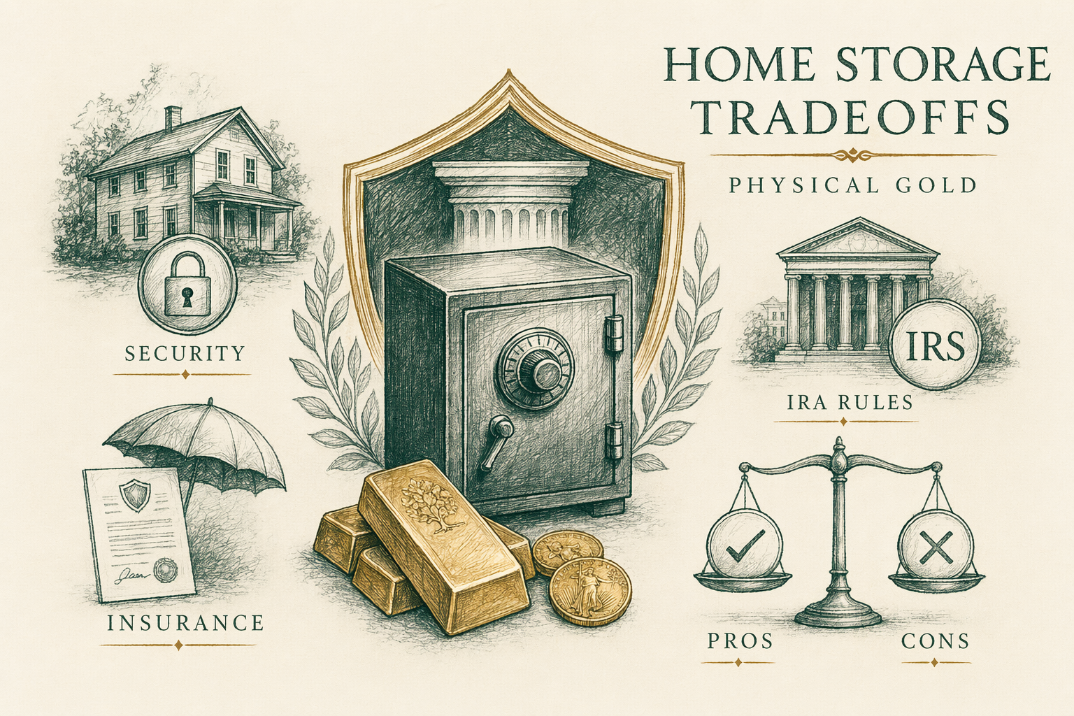 Illustration: Should I store gold at home?