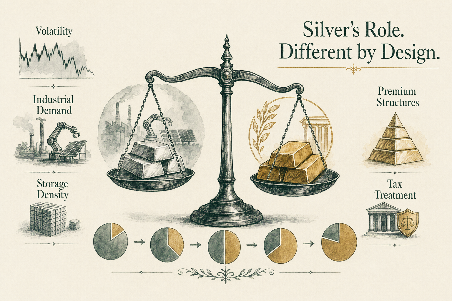 Illustration: Silver vs gold as an investment