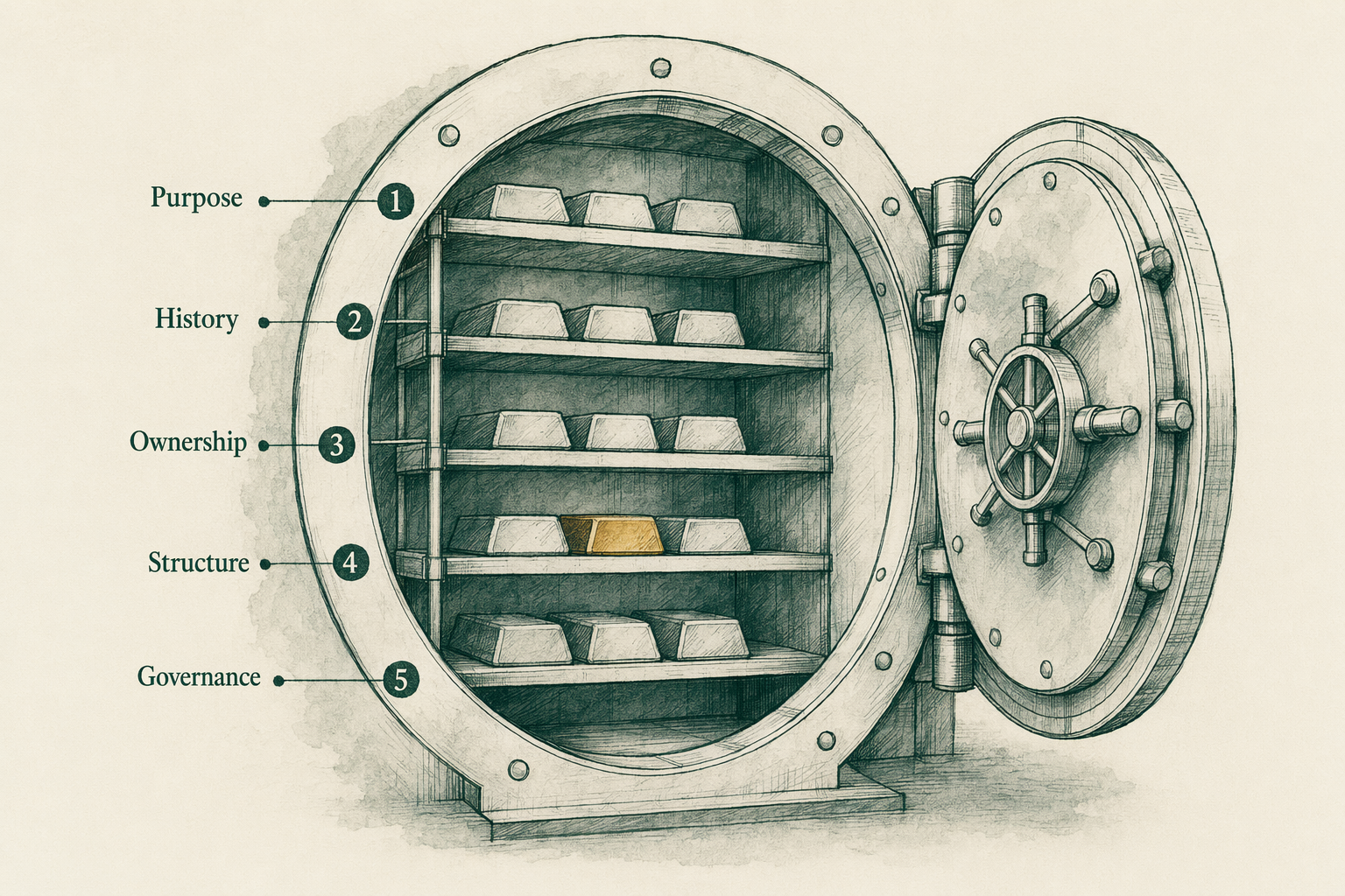 Illustration anchoring the IRS-approved depository status section