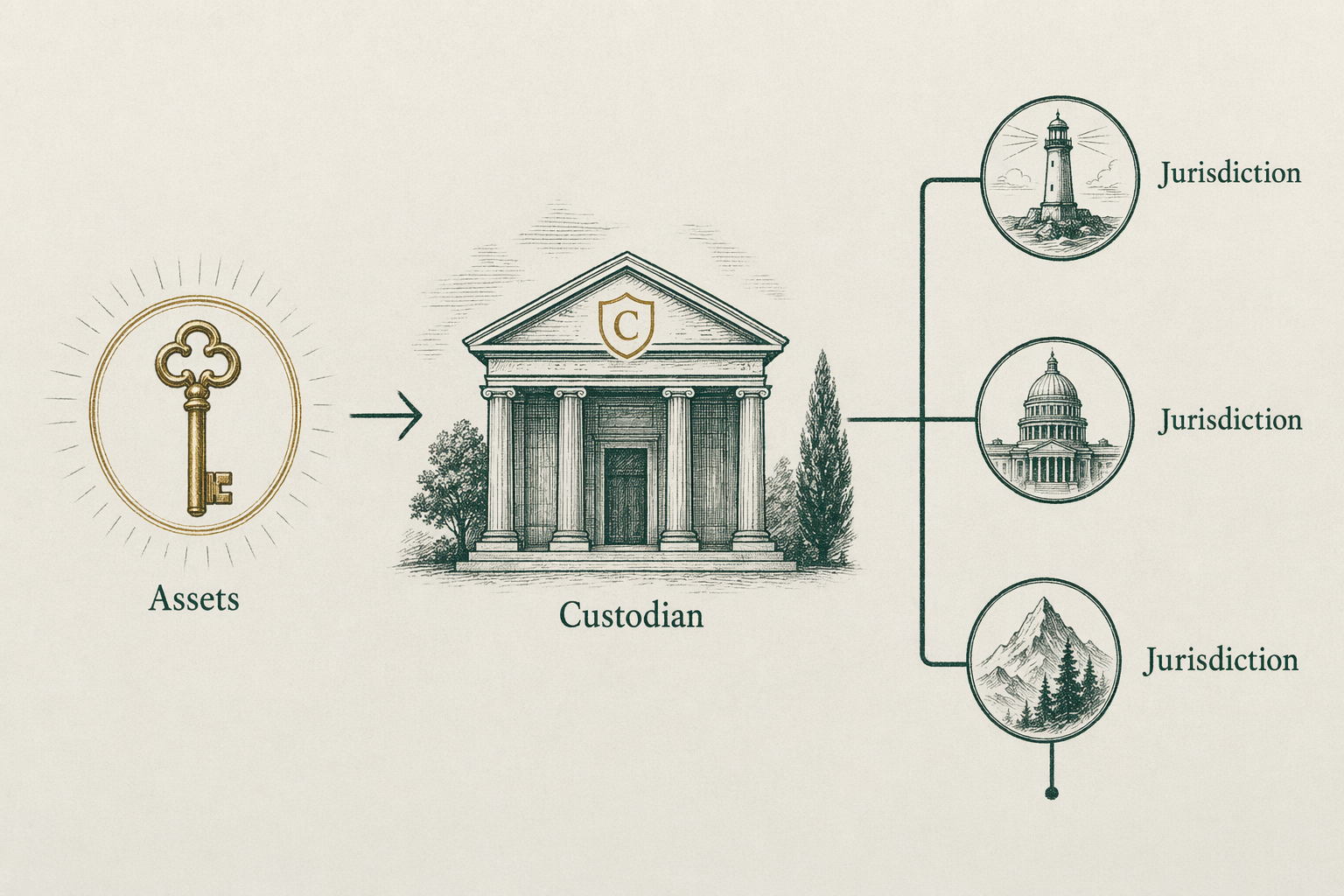 Illustration anchoring the Which depository options are available section