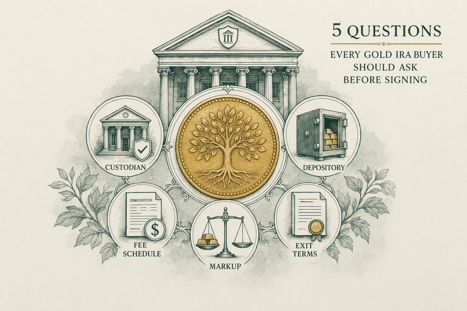 Illustration: What questions to ask a Gold IRA rep