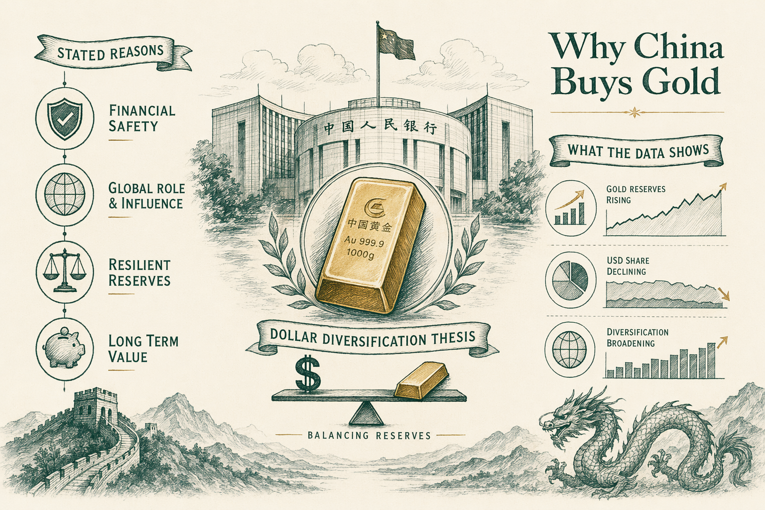 Illustration: Why does China buy gold?